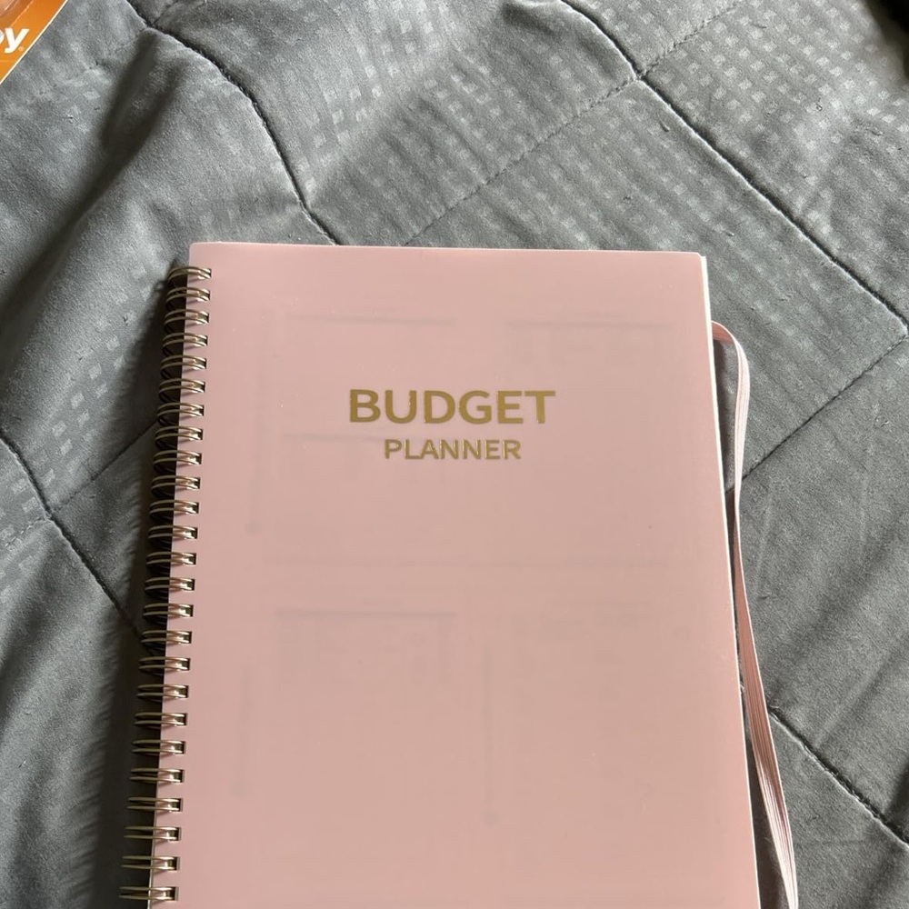 Pink Budget Planner with Expense Tracker 2025-2026